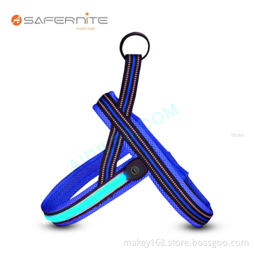 Nylon Led Light Up Harness For Dog